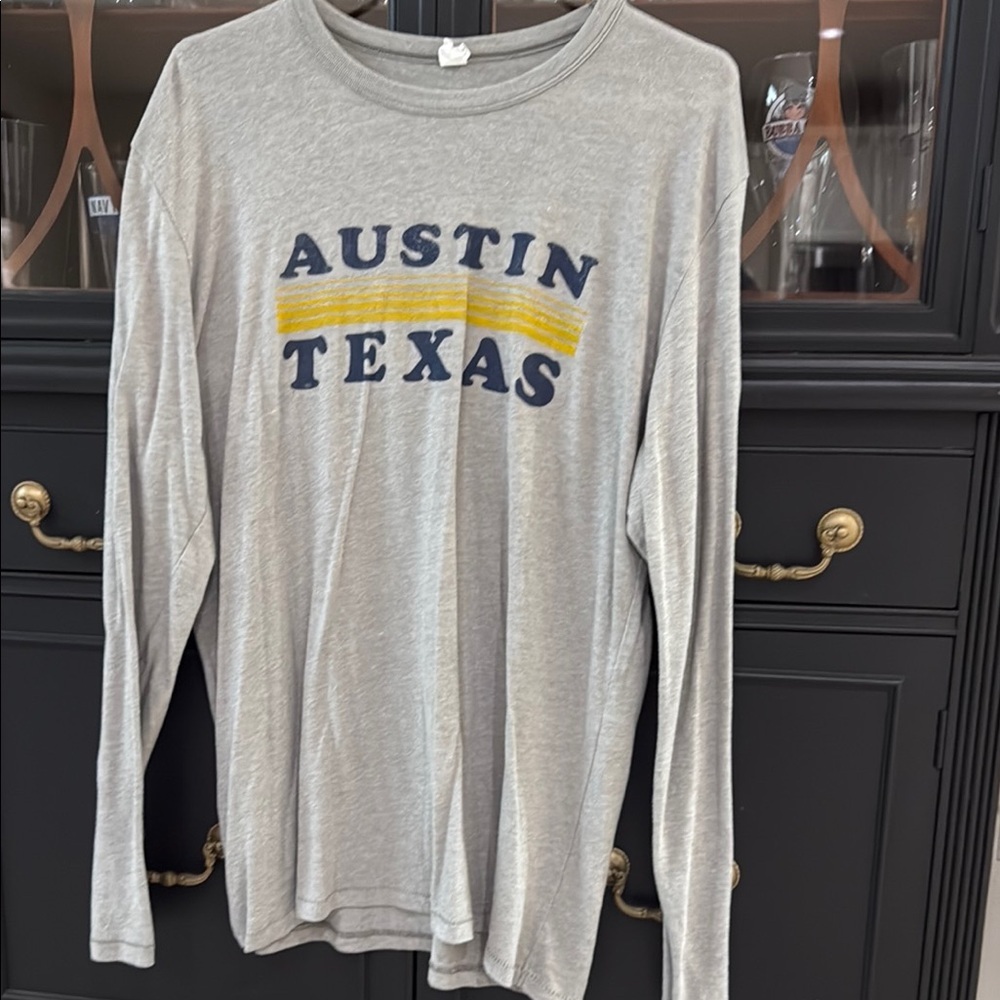 Gray Austin Texas Long Sleeve Shirt